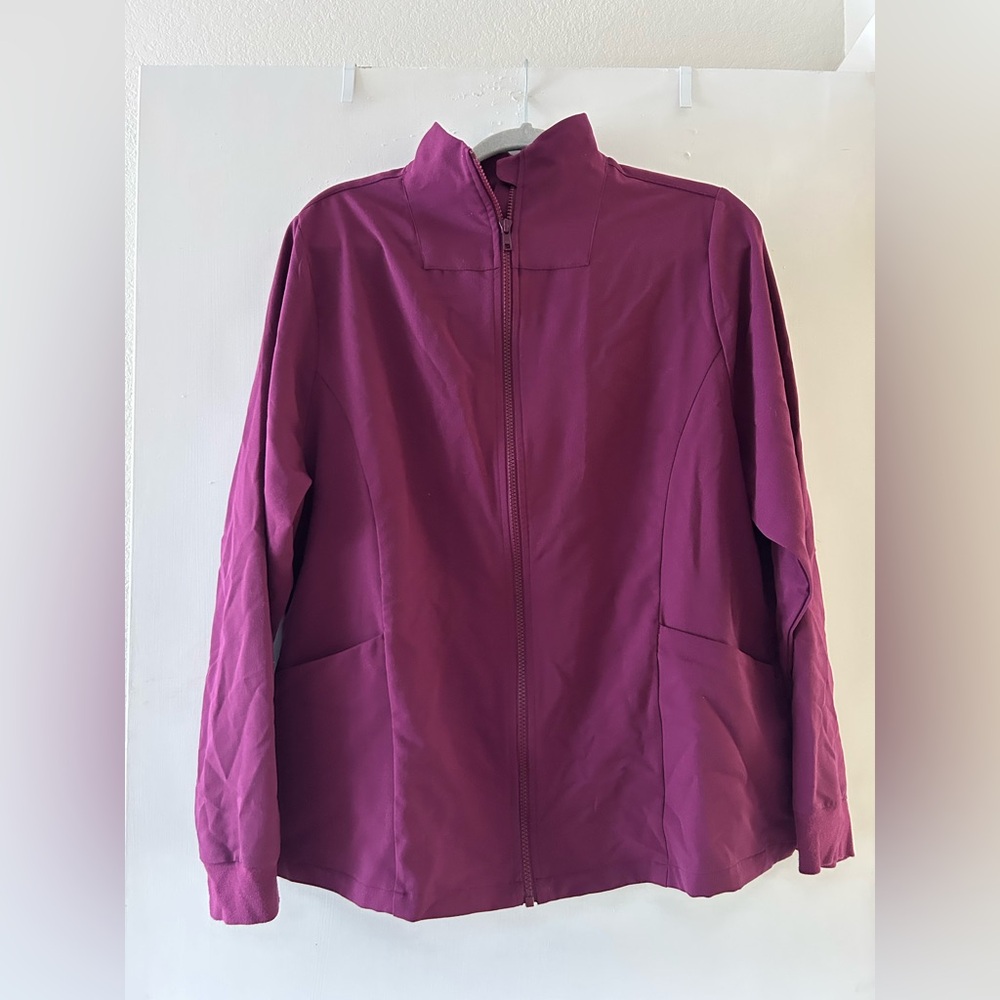 Mandala Scrubs Plum Scrub Jacket